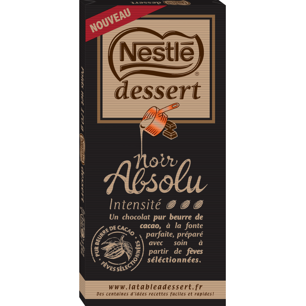Nestle Absolute dark chocolate dessert 170g 